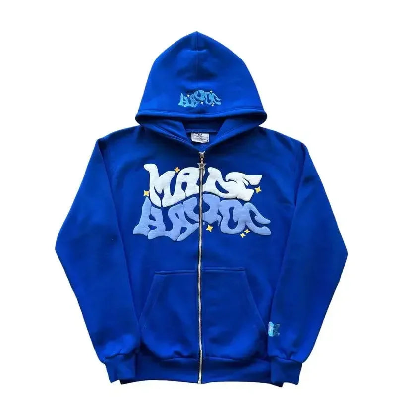 NovaEmpire™Graphic Zip-Up Hoodie
