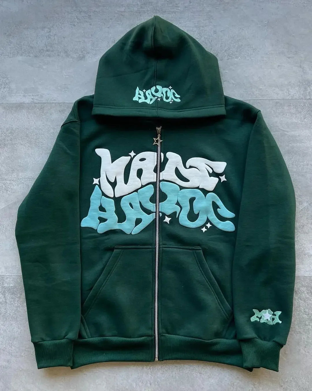 NovaEmpire™Graphic Zip-Up Hoodie