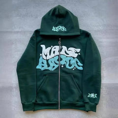 NovaEmpire™Graphic Zip-Up Hoodie